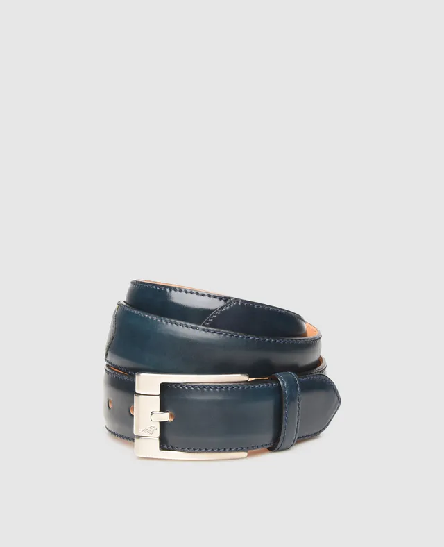 heinrich-dinkelacker-bazil-plain-c-lederg-rtel-navy-cordovan image 1