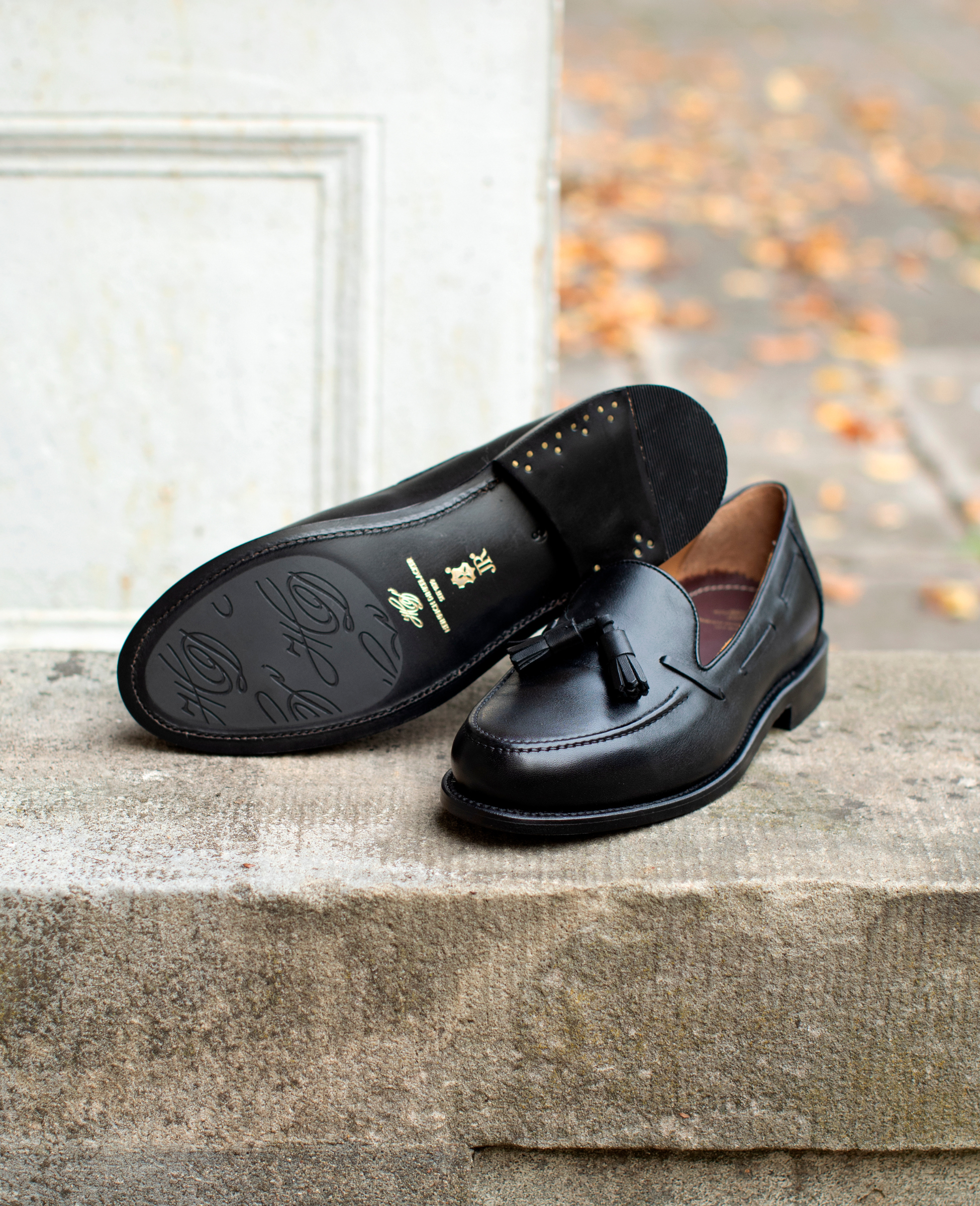 heinrich-dinkelacker-wien-plain-tassel-loafer-schwarz-nappa image 2