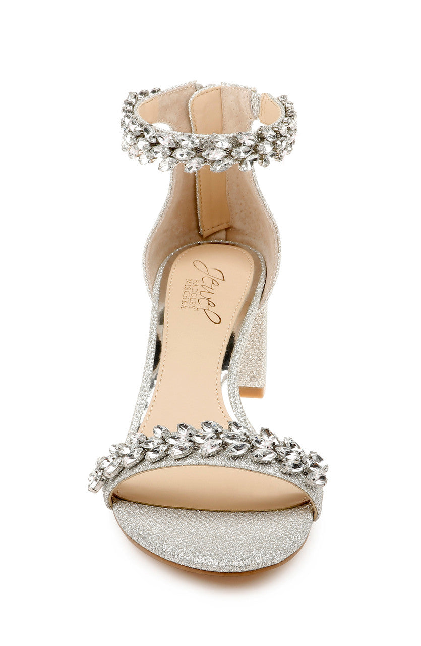 badgley-mischka-bronwen-abendschuhe-silber-blockabsatz image 4