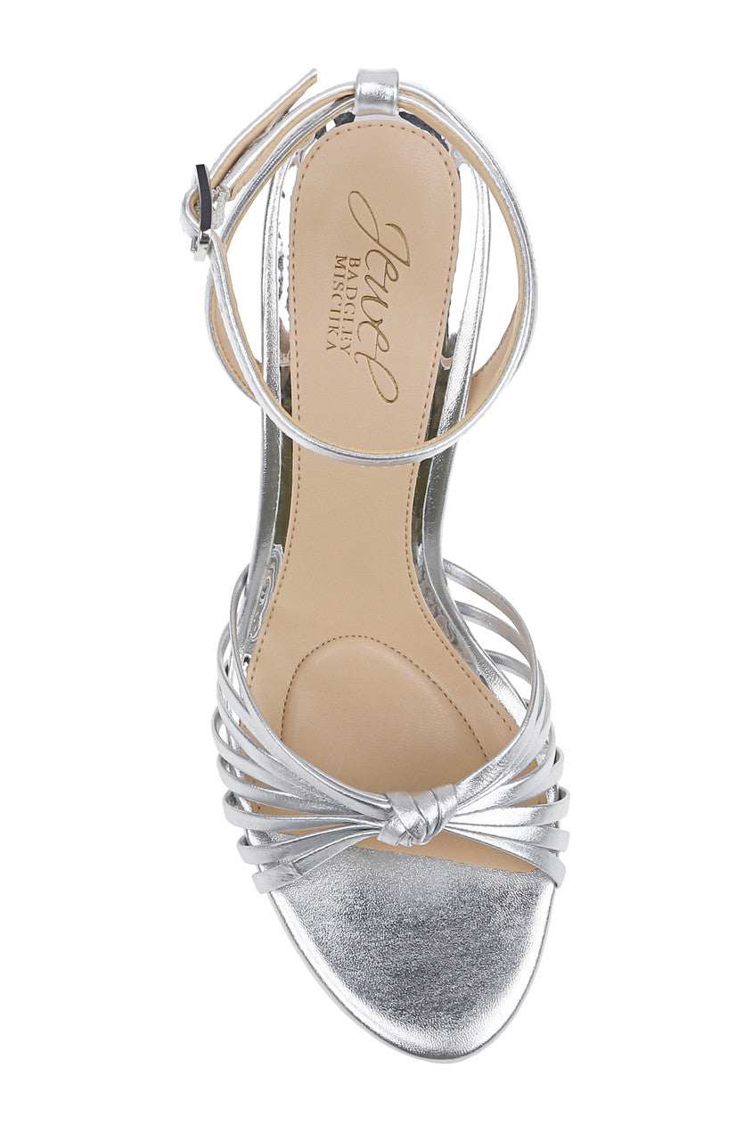 badgley-mischka-skylar-peep-toe-plateau-sandalen-silber image 5