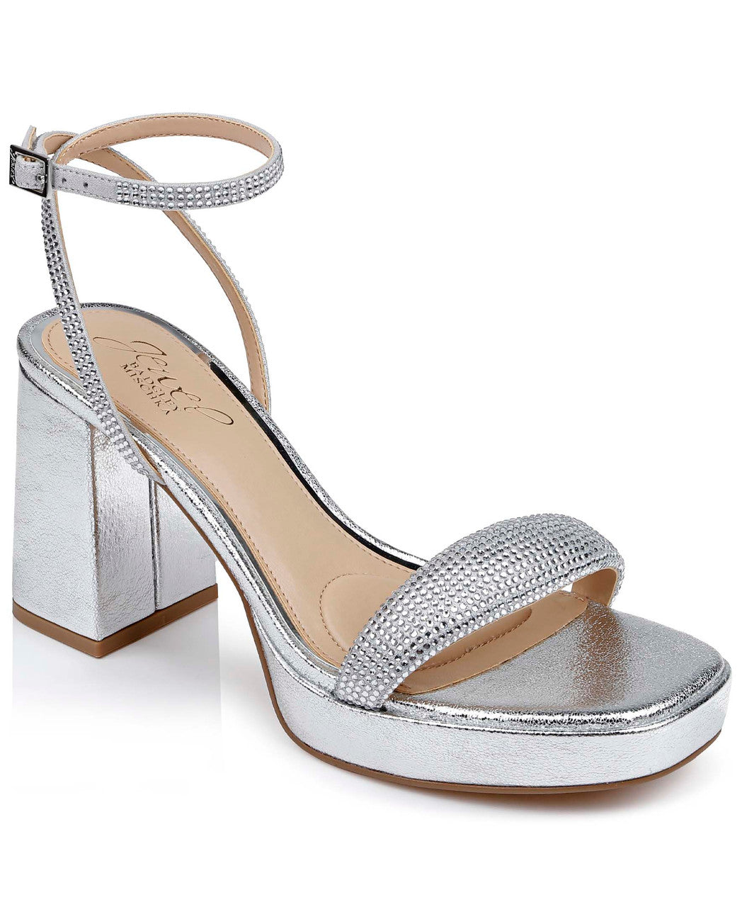 badgley-mischka-teddi-plateausandalette-silber-glitzer-12cm image 8