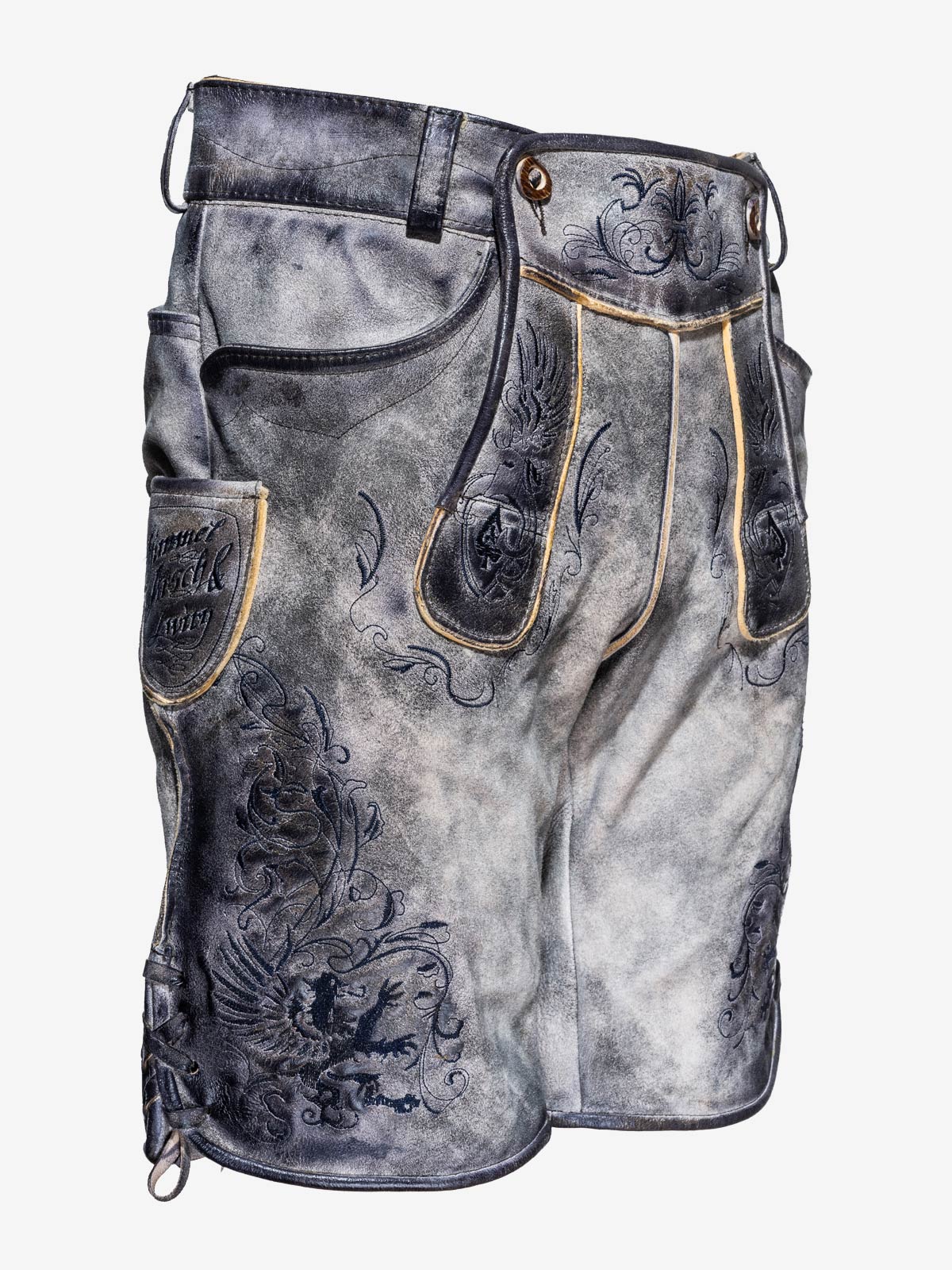 himmel-arsch-zwirn-sonntagshose-lederhose-wildbock-mit-g-rtel-2 image 3