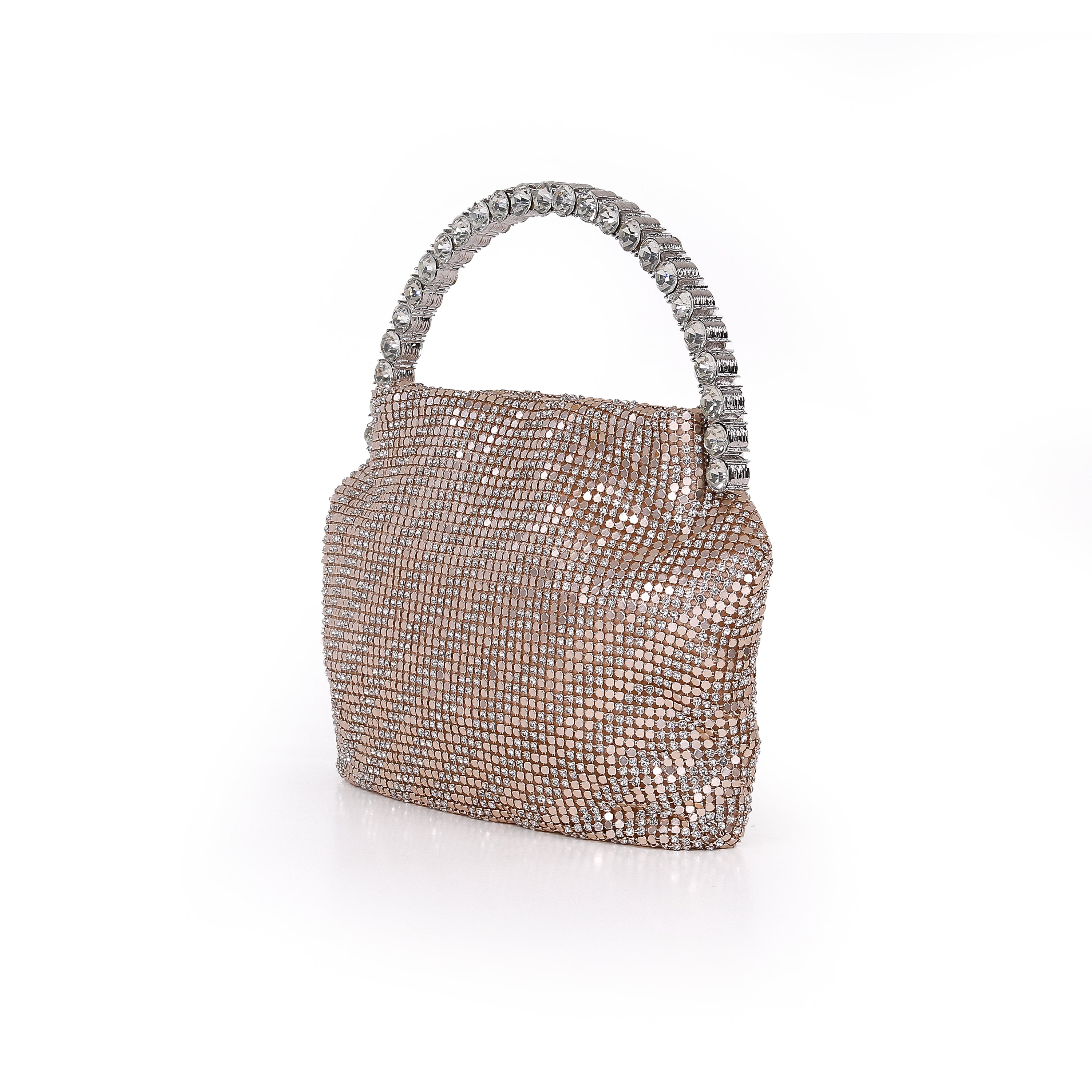 badgley-mischka-effie-clutch-gold-metall-mesh image 2