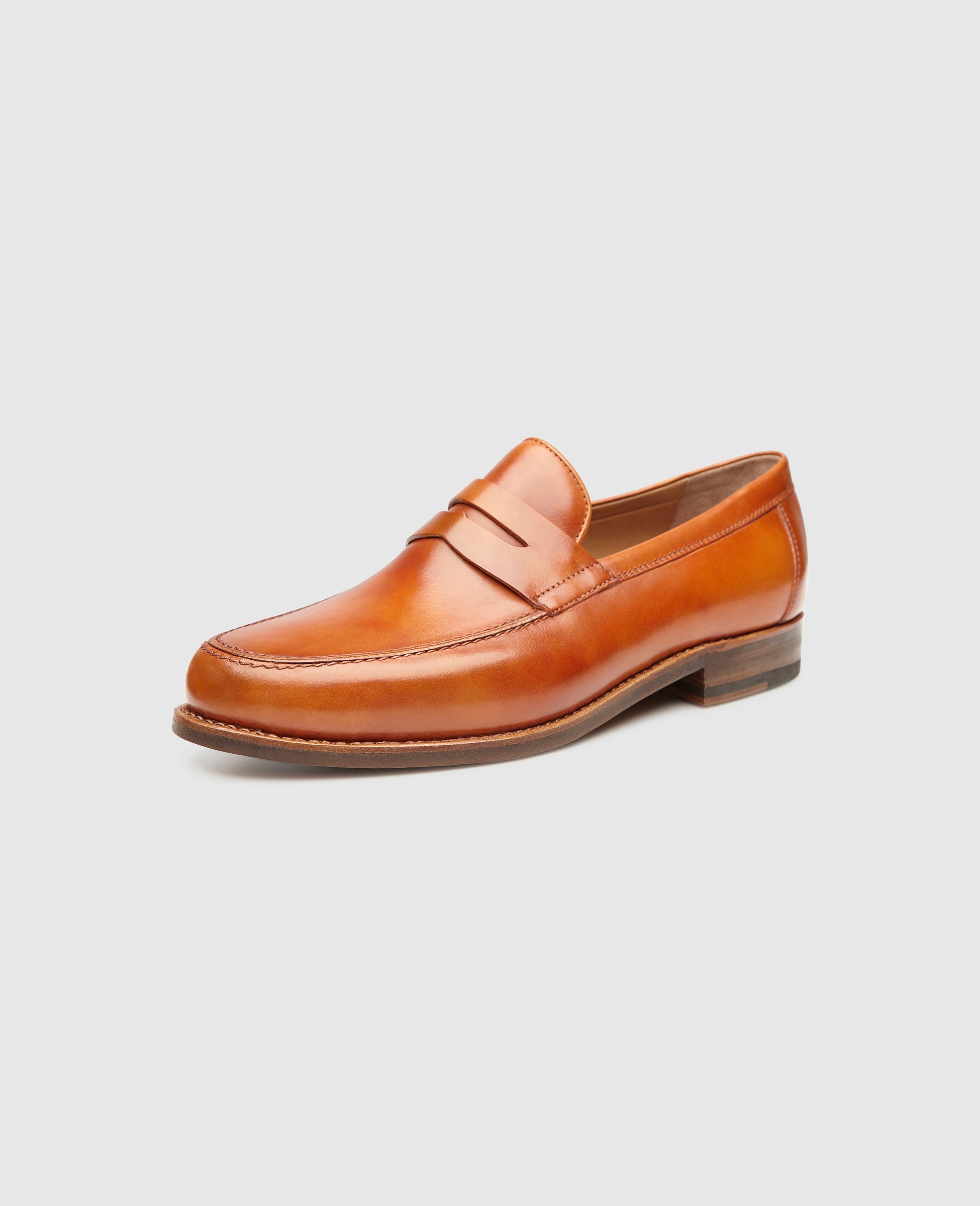 heinrich-dinkelacker-wien-plain-tc-penny-loafer-cognac-leder image 2