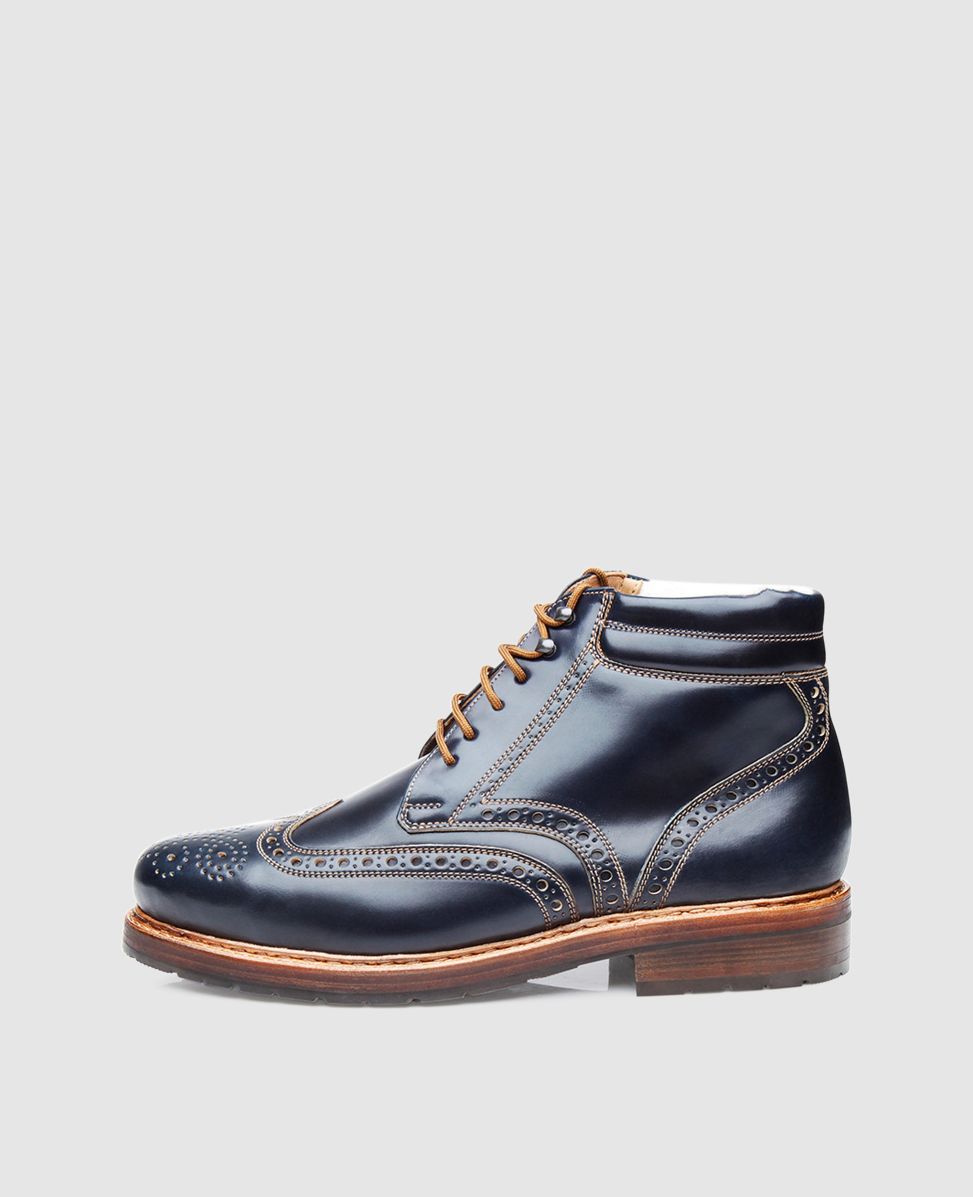 heinrich-dinkelacker-buda-full-brogue-boot-navy-cordovan image 1