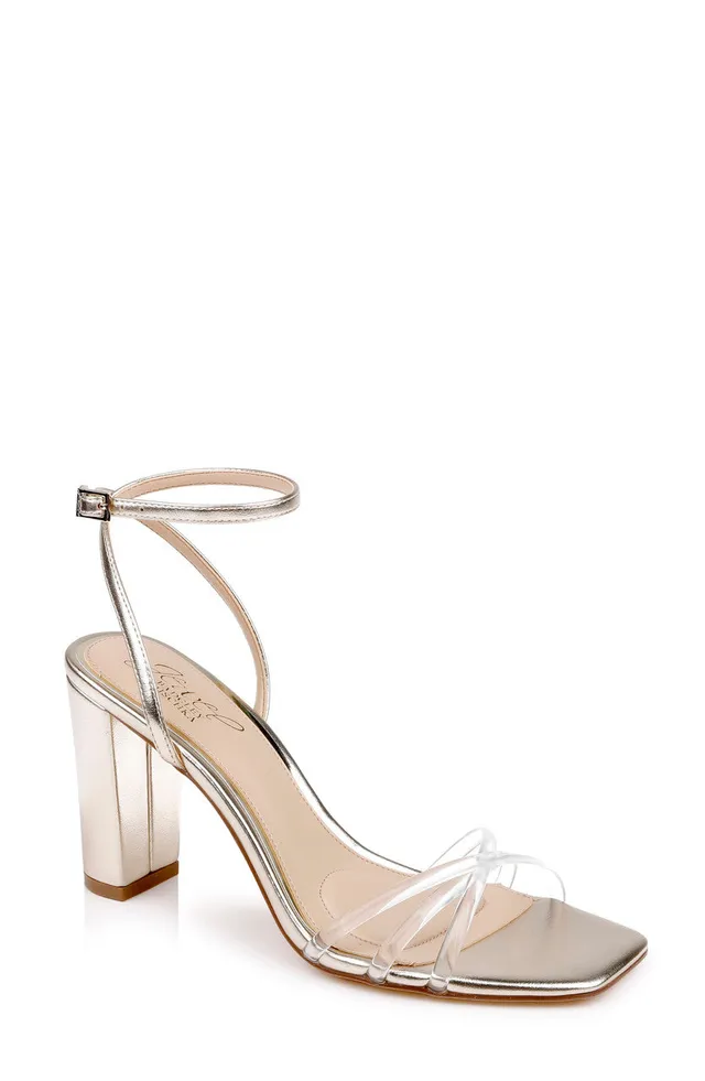badgley-mischka-phyliss-riemchen-sandalette-gold-blockabsatz image 1
