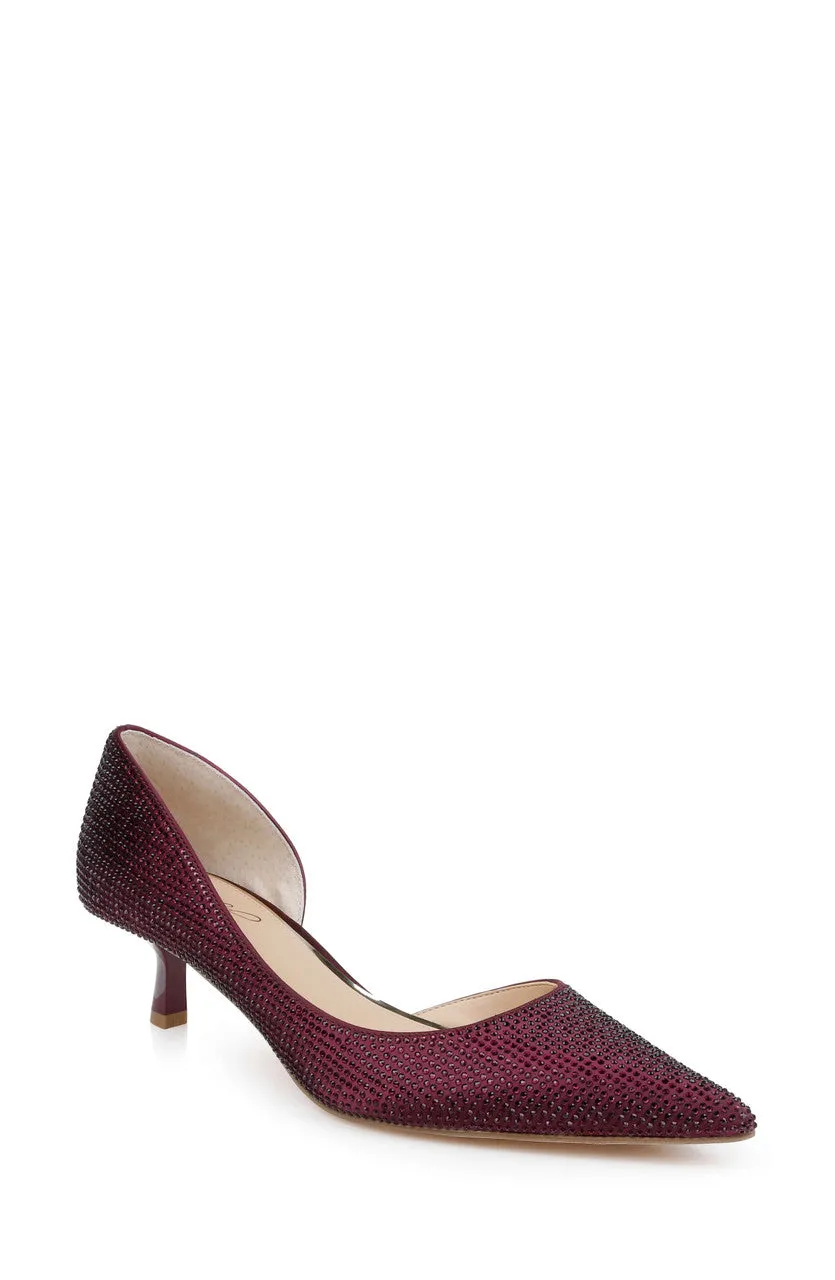 badgley-mischka-teegan-kitten-pumps-silber-strass-45mm image 1