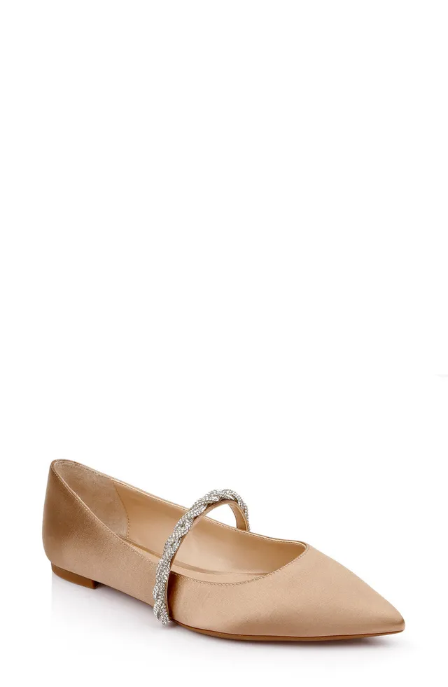 badgley-mischka-vana-flats-silber-ballerinas-strass image 1