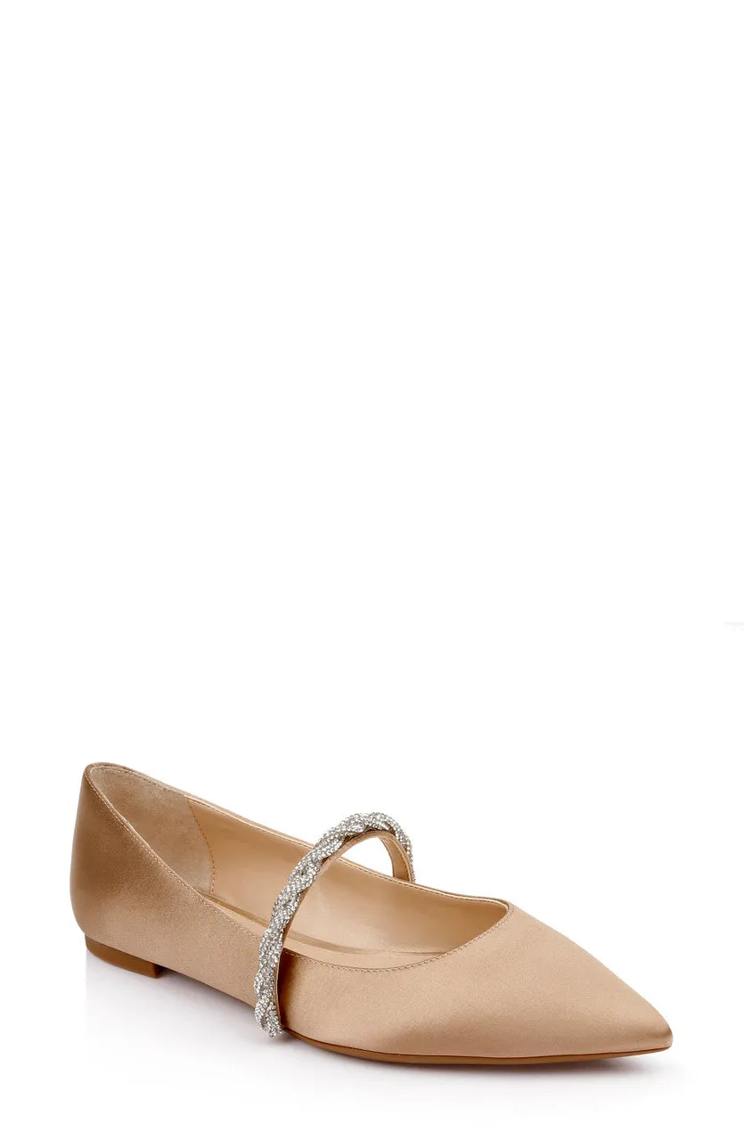 badgley-mischka-vana-flats-silber-ballerinas-strass image 1