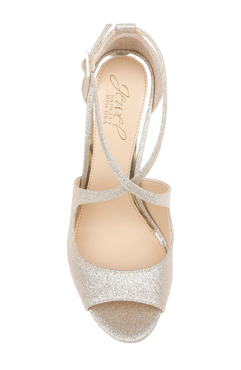 badgley-mischka-jonna-pumps-light-gold-glitzer-95-mm-absatz image 6