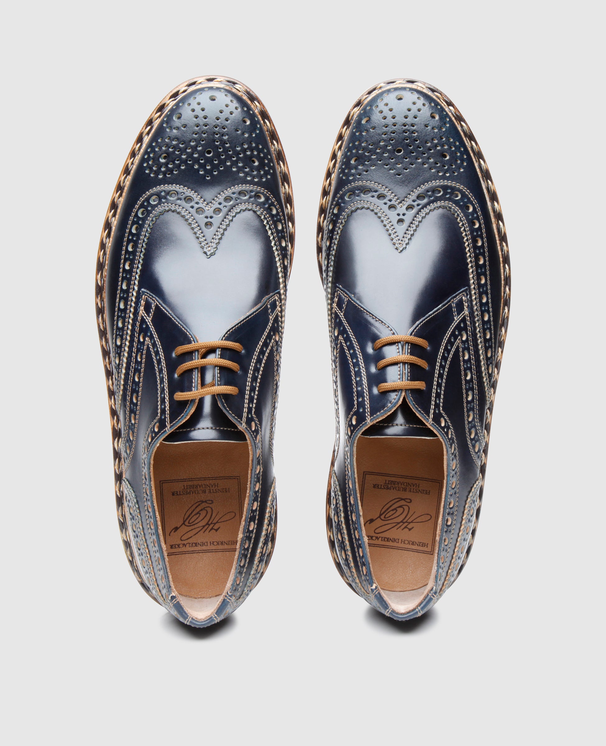 heinrich-dinkelacker-buda-full-brogue-c-herrenschuh-navy-cordovan image 7
