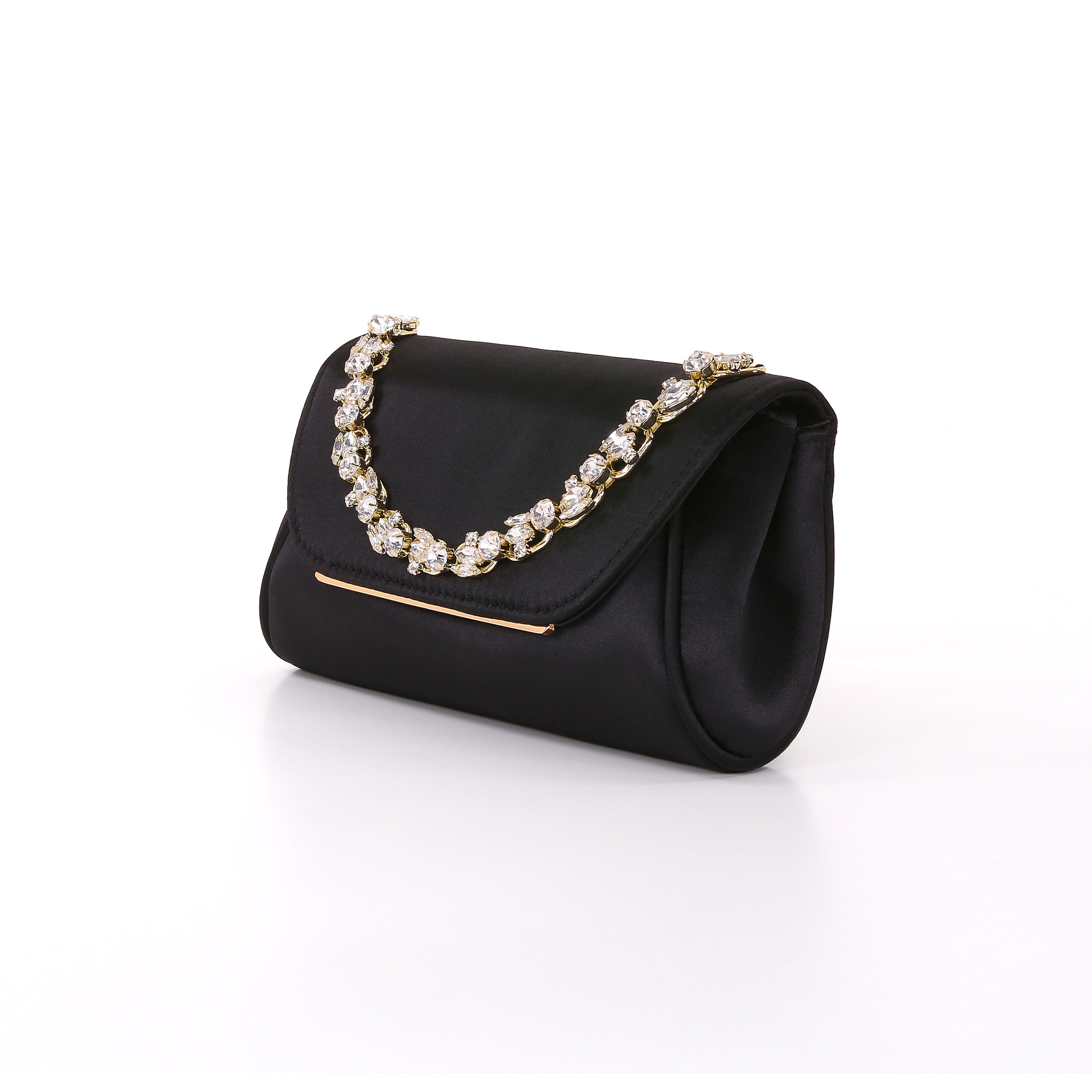 badgley-mischka-seraphina-clutch-satin-schwarz-kristall image 2