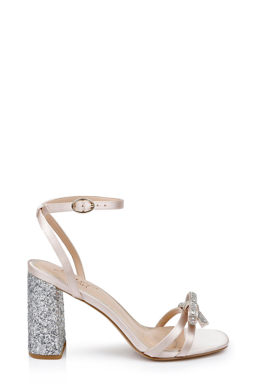 badgley-mischka-hillary-sandalette-champagne-strass-schleife-85mm image 2