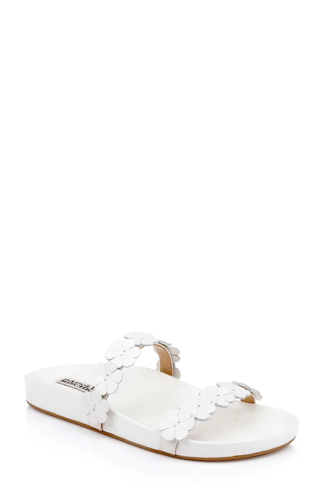 badgley-mischka-waterbury-slide-sandale-wei-leder image 1