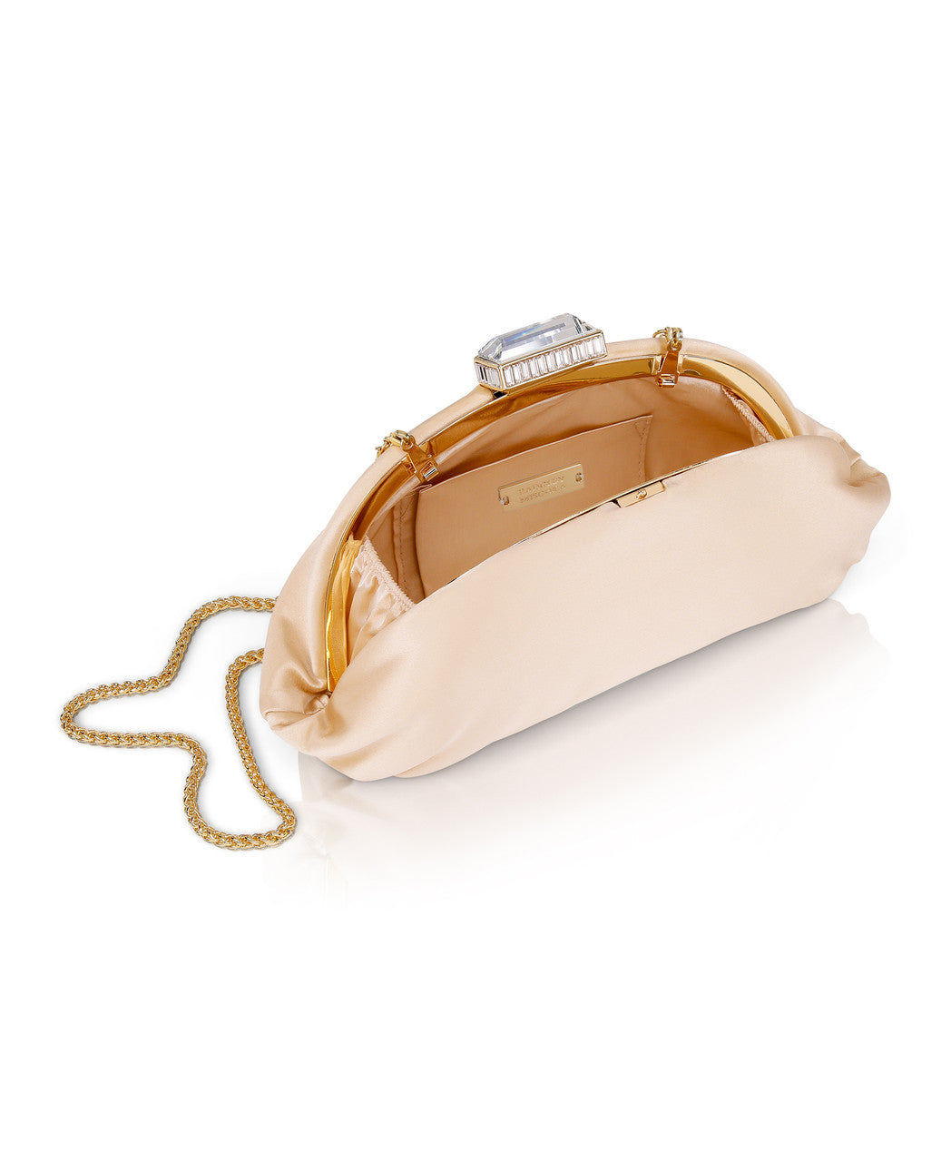 badgley-mischka-leia-satin-pouch-clutch-abendtasche-nude-seide image 3