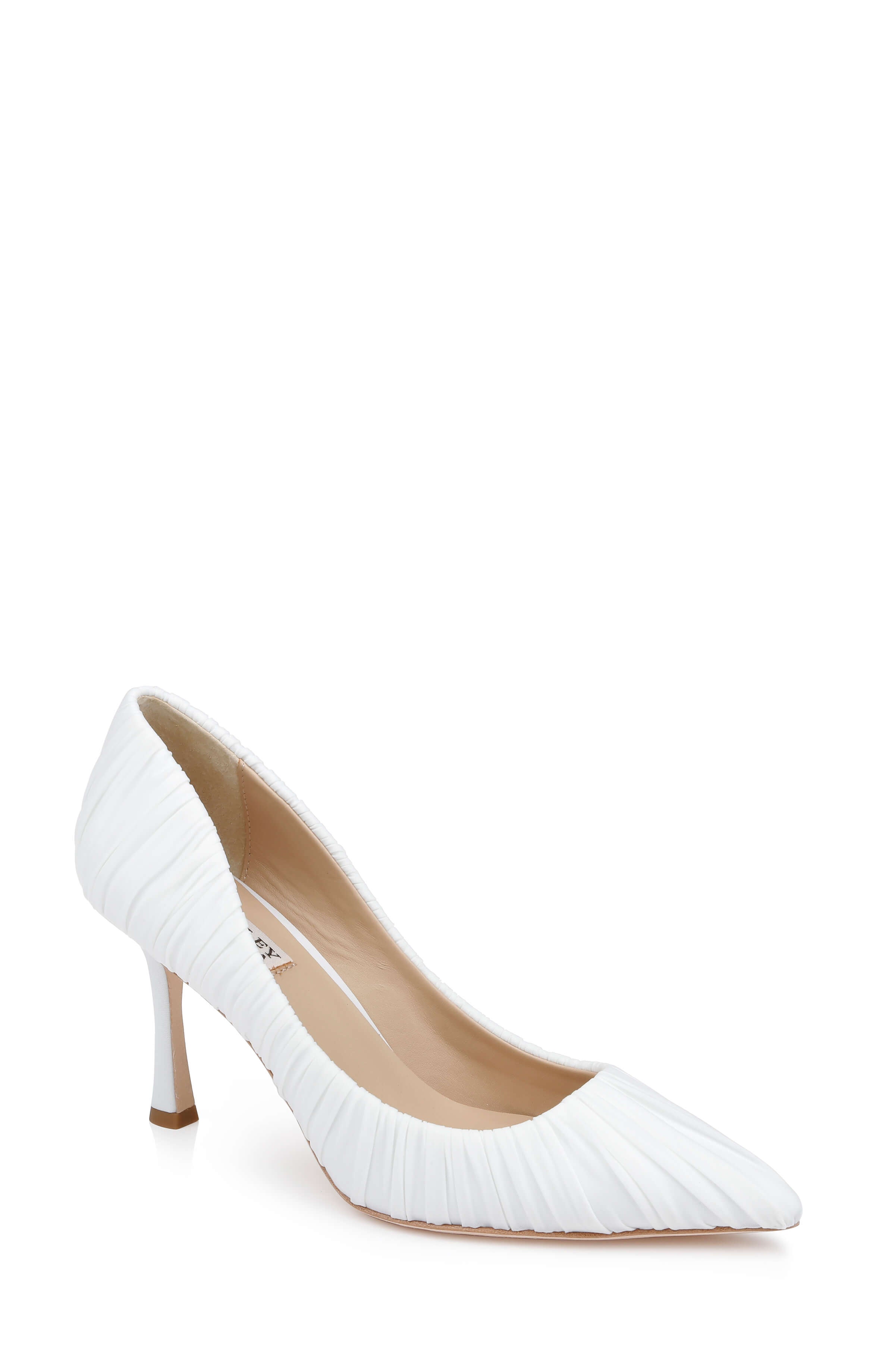 badgley-mischka-veronika-pumps-white-fabric-stiletto-85mm image 8