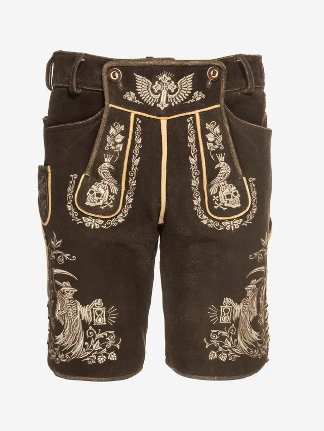 himmel-arsch-zwirn-boandl-zwanziger-s-misch-lederhose-mit-g-rtel image 1
