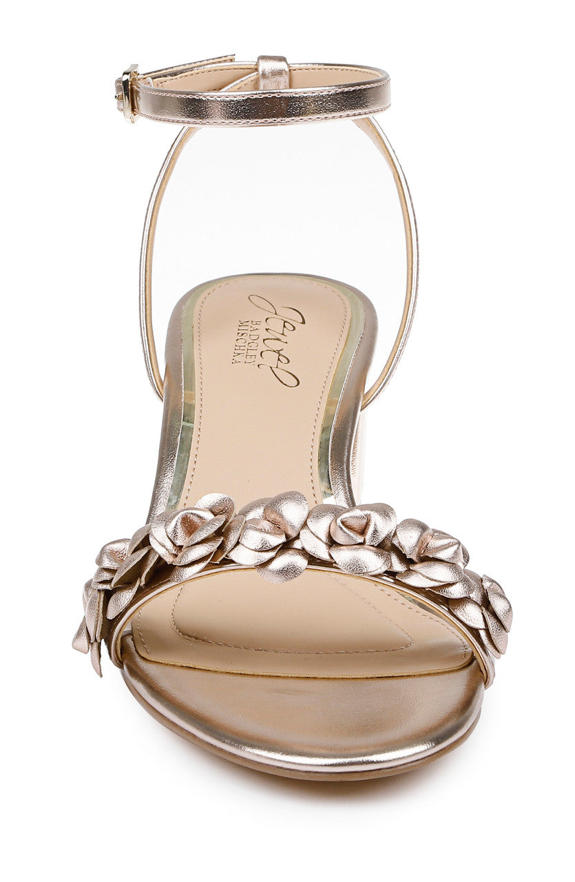 badgley-mischka-sawyer-sandalen-gold-blockabsatz-blume image 4