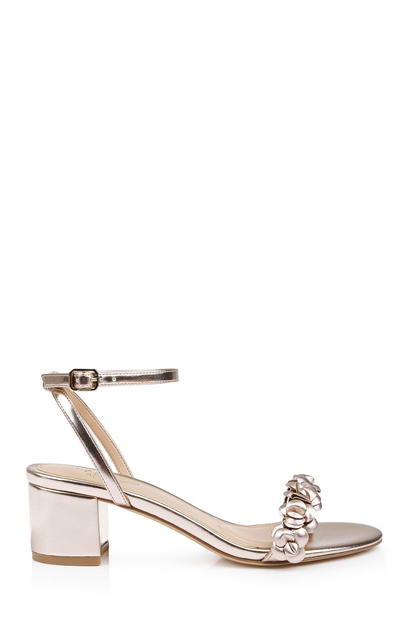badgley-mischka-sawyer-sandalen-gold-blockabsatz-blume image 2