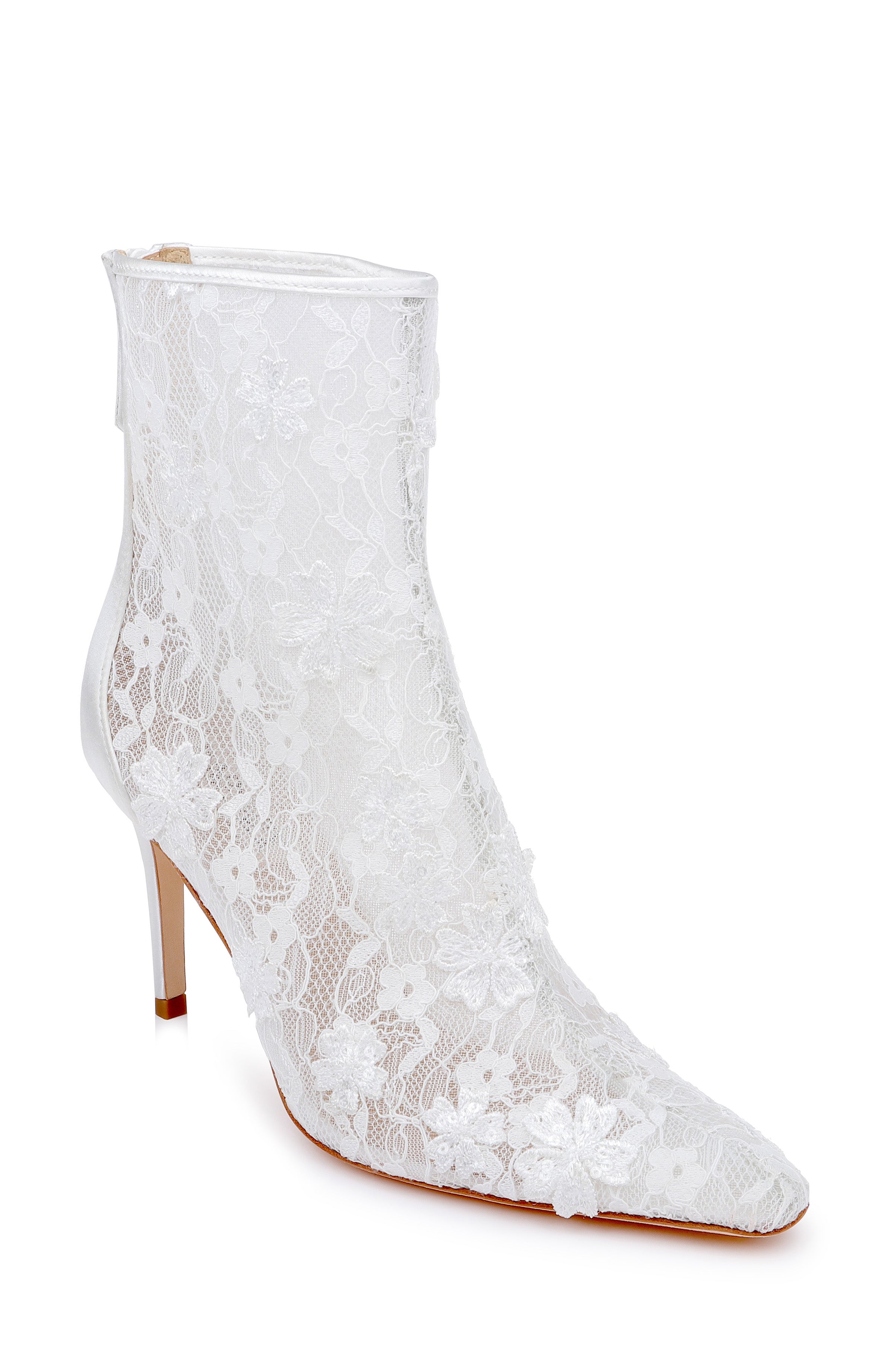 badgley-mischka-raya-stiefelette-schwarz-spitze-stiletto image 7