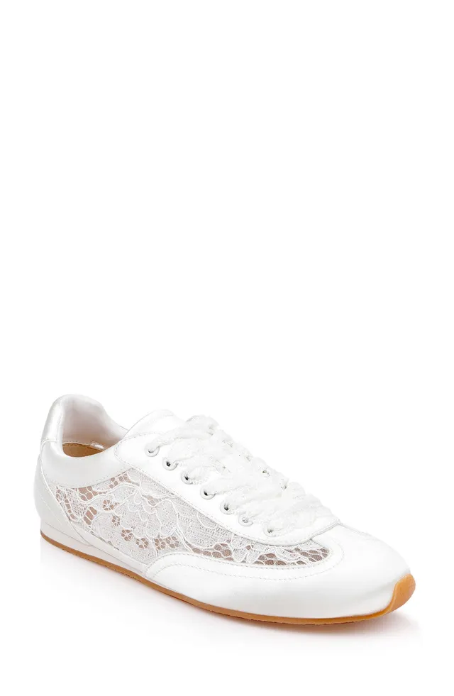 badgley-mischka-inez-jw5727-sneaker-ivory-satin-spitze image 1