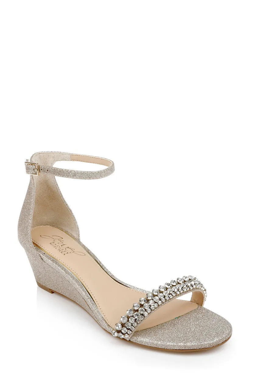 badgley-mischka-lora-keilsandalen-champagne-kristall-50mm image 1