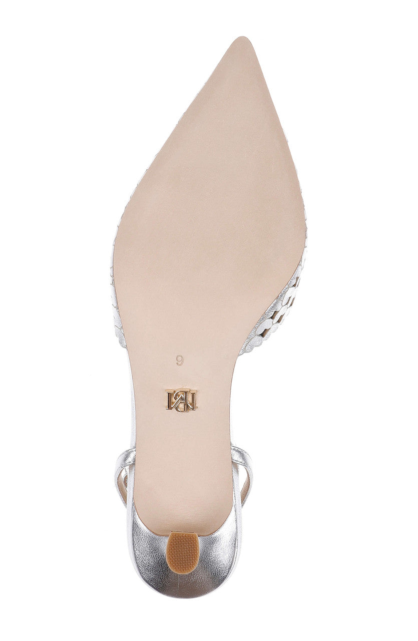 badgley-mischka-omelia-pumps-lackleder-silber-metallic-spitz image 6