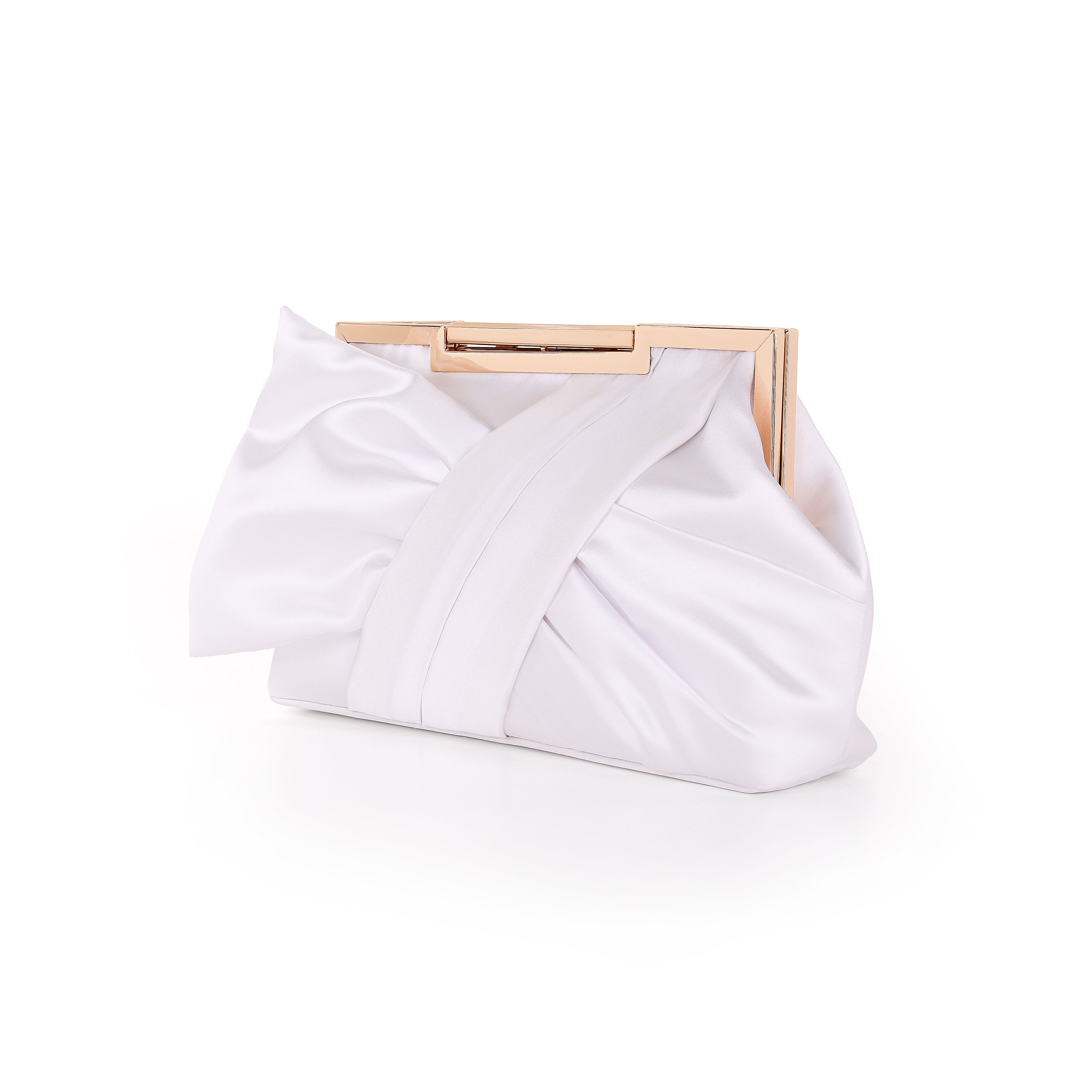 badgley-mischka-vivien-satin-tie-pouch-clutch-schwarz image 7