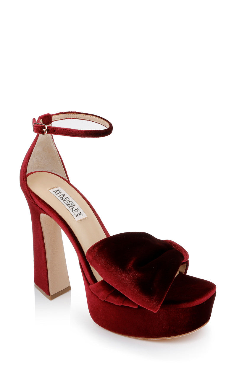 badgley-mischka-alora-ii-plateausandalen-schwarz-samt image 7