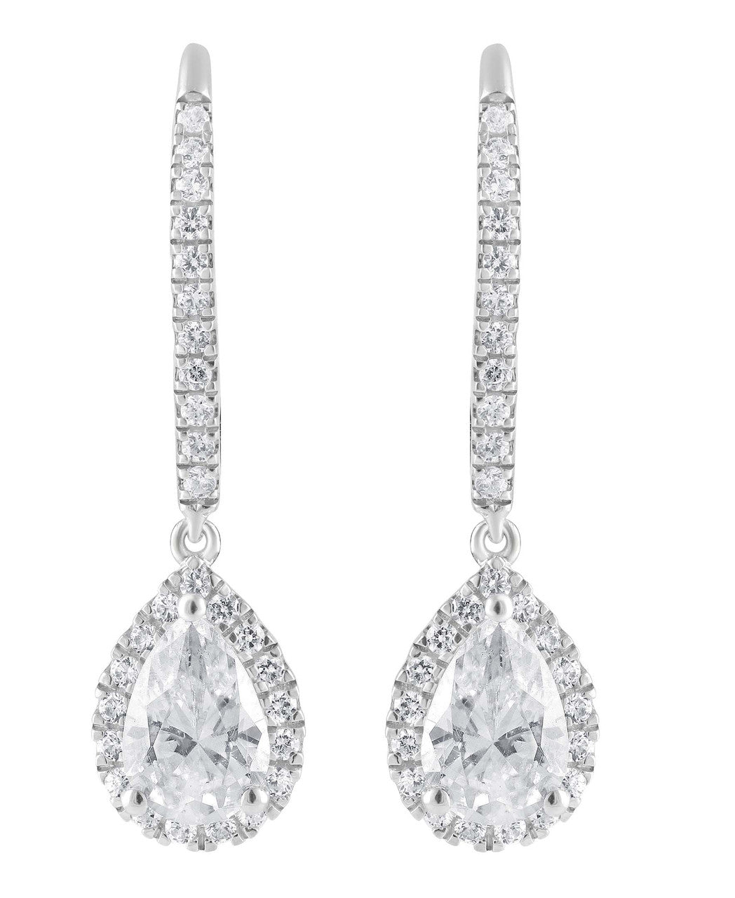 badgley-mischka-pear-drop-ohrringe-wei-gold-14k image 1