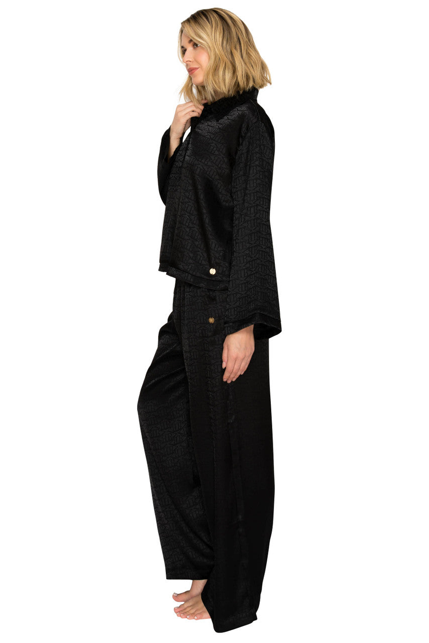 badgley-mischka-luxe-monogramm-schlafanzug-raspberry-satin image 6