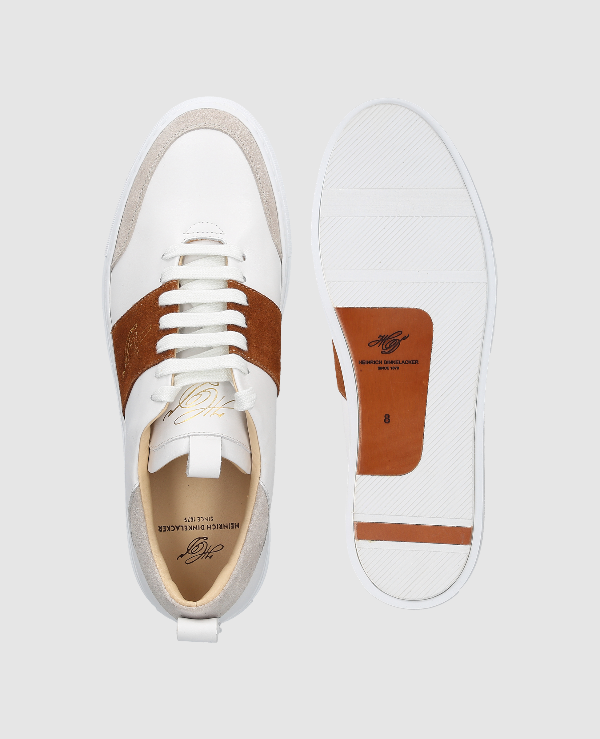 heinrich-dinkelacker-turin-tennis-np-sneaker-wei-rotbraun image 6