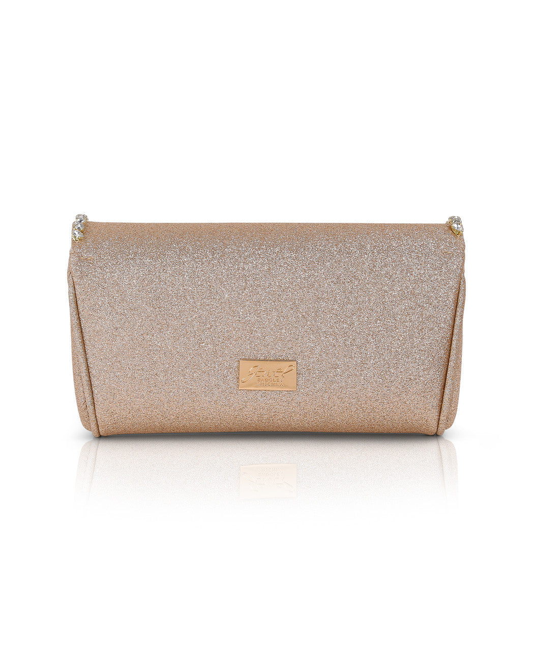 badgley-mischka-talia-satin-clutch-kristall-gold image 3
