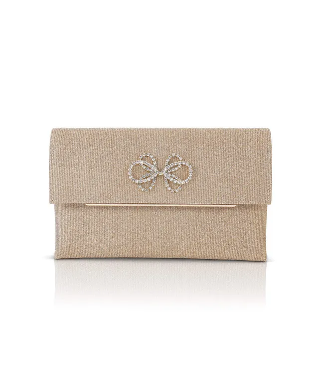 badgley-mischka-alicia-jl0355-clutch-gold-jacquard-kristall image 1
