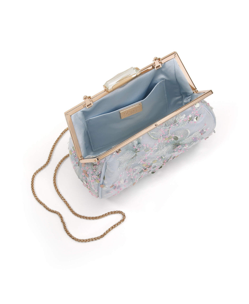 badgley-mischka-iris-pouch-clutch-abendtasche-blau-blumen image 4