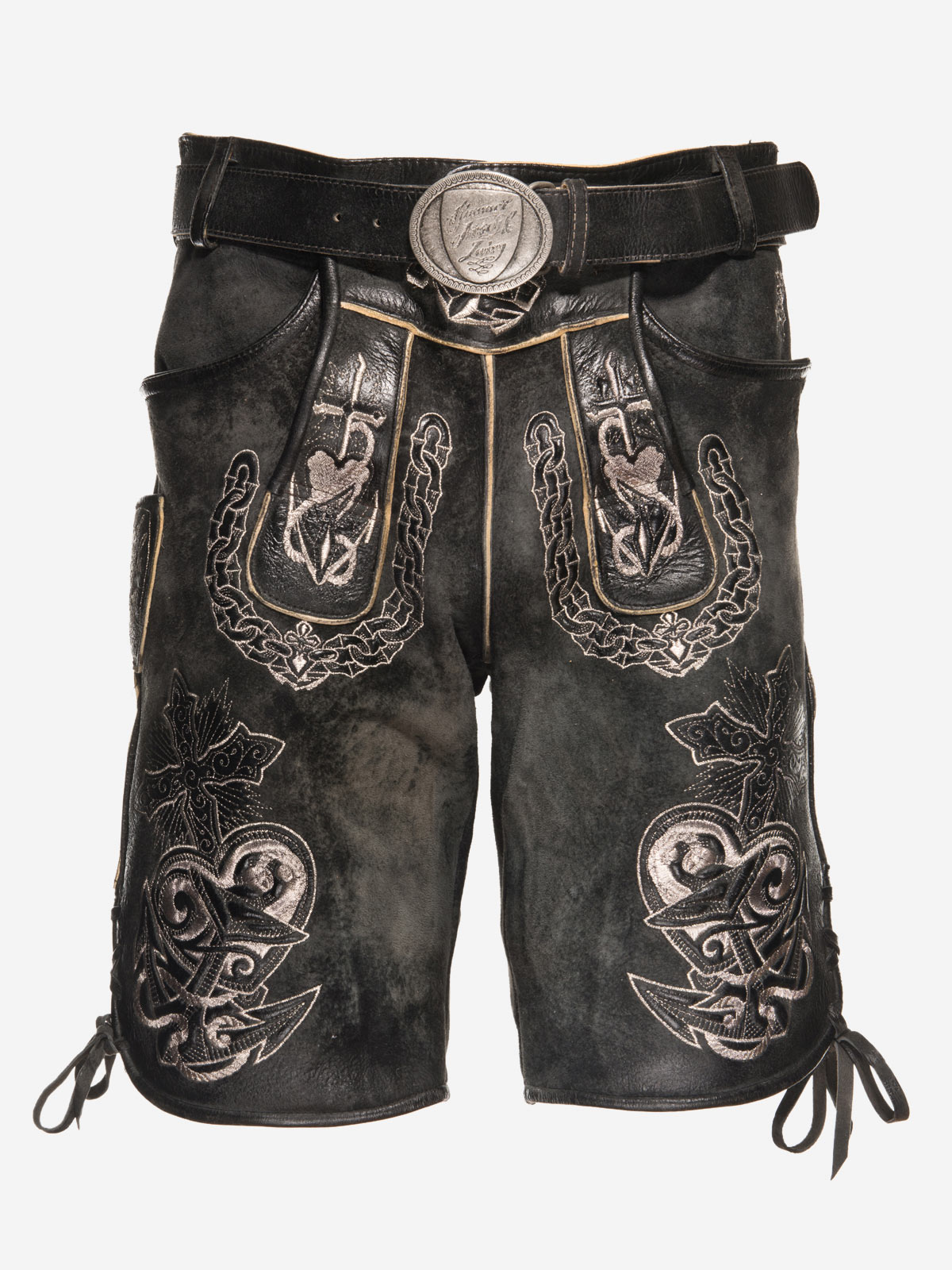 himmel-arsch-zwirn-glaube-liebe-hoffnung-lederhose-mit-g-rtel image 1