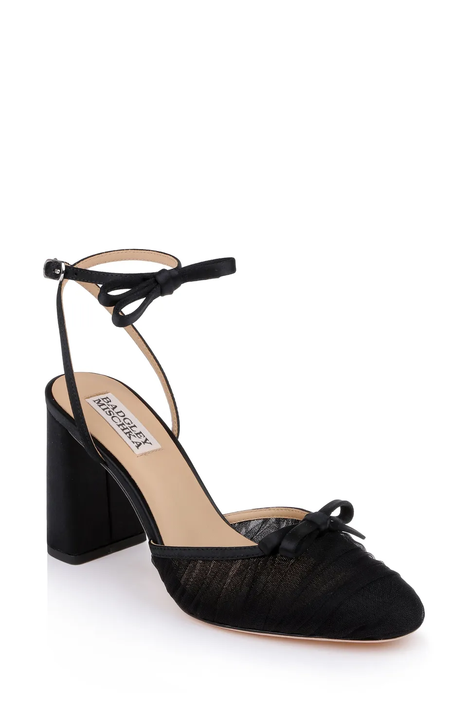 badgley-mischka-rebeca-mp8330-pumps-schwarz-satin-mesh image 1