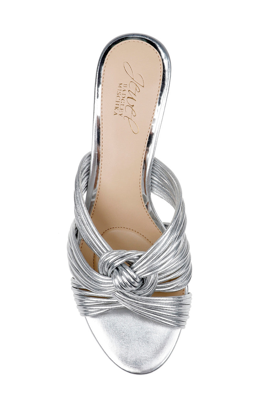 badgley-mischka-mia-mules-leder-silber-kitten-heel-60mm image 5