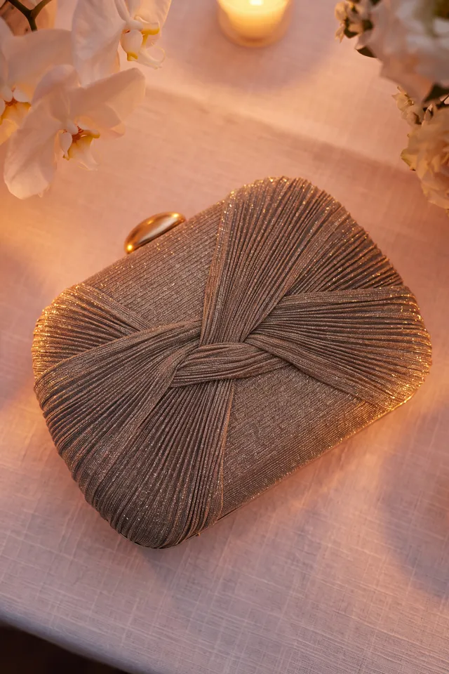 badgley-mischka-victoria-jacquard-clutch-gold image 1