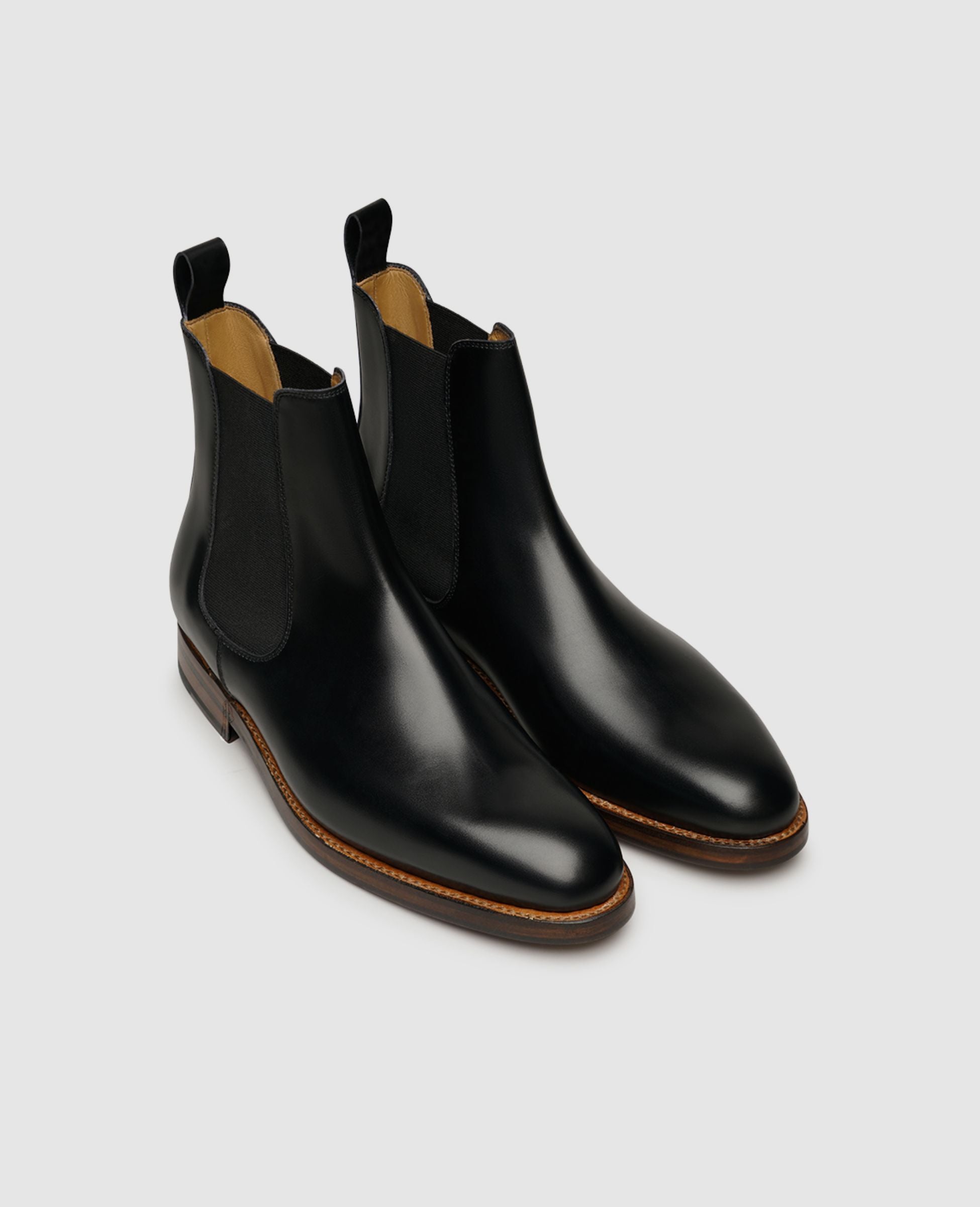 heinrich-dinkelacker-luzern-plain-bc-chelsea-boot-schwarz-leder image 2