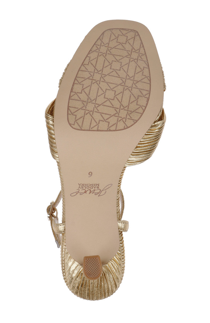 badgley-mischka-hydee-sandalette-silber-plissee-85mm image 6