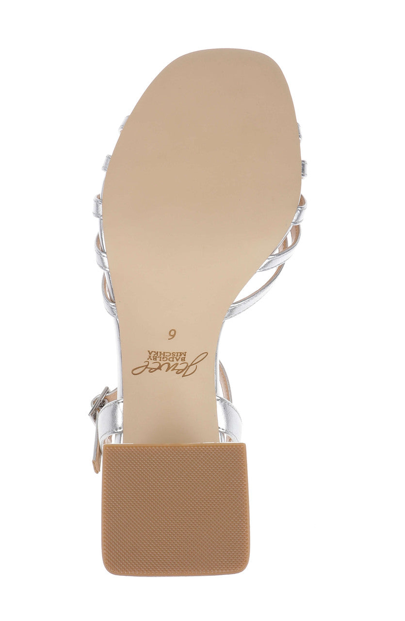 badgley-mischka-patience-sandalen-silber-leder-blockabsatz image 6
