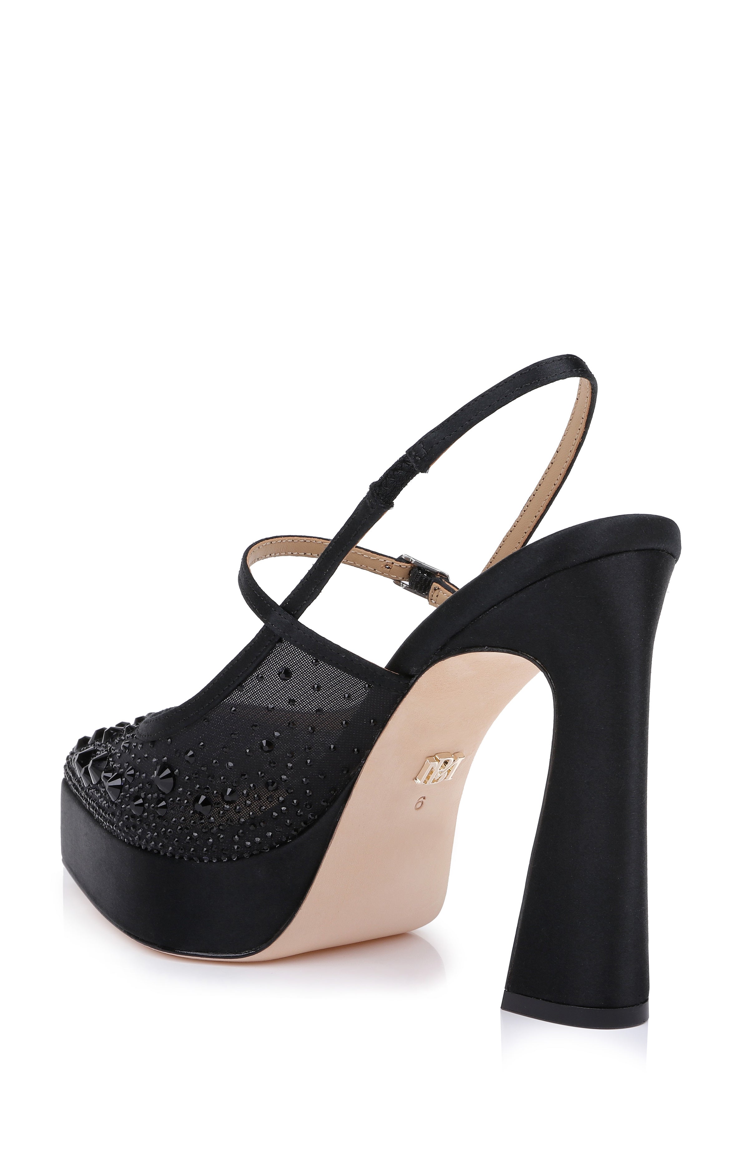 badgley-mischka-rhylee-slingback-pumps-schwarz-satin image 2