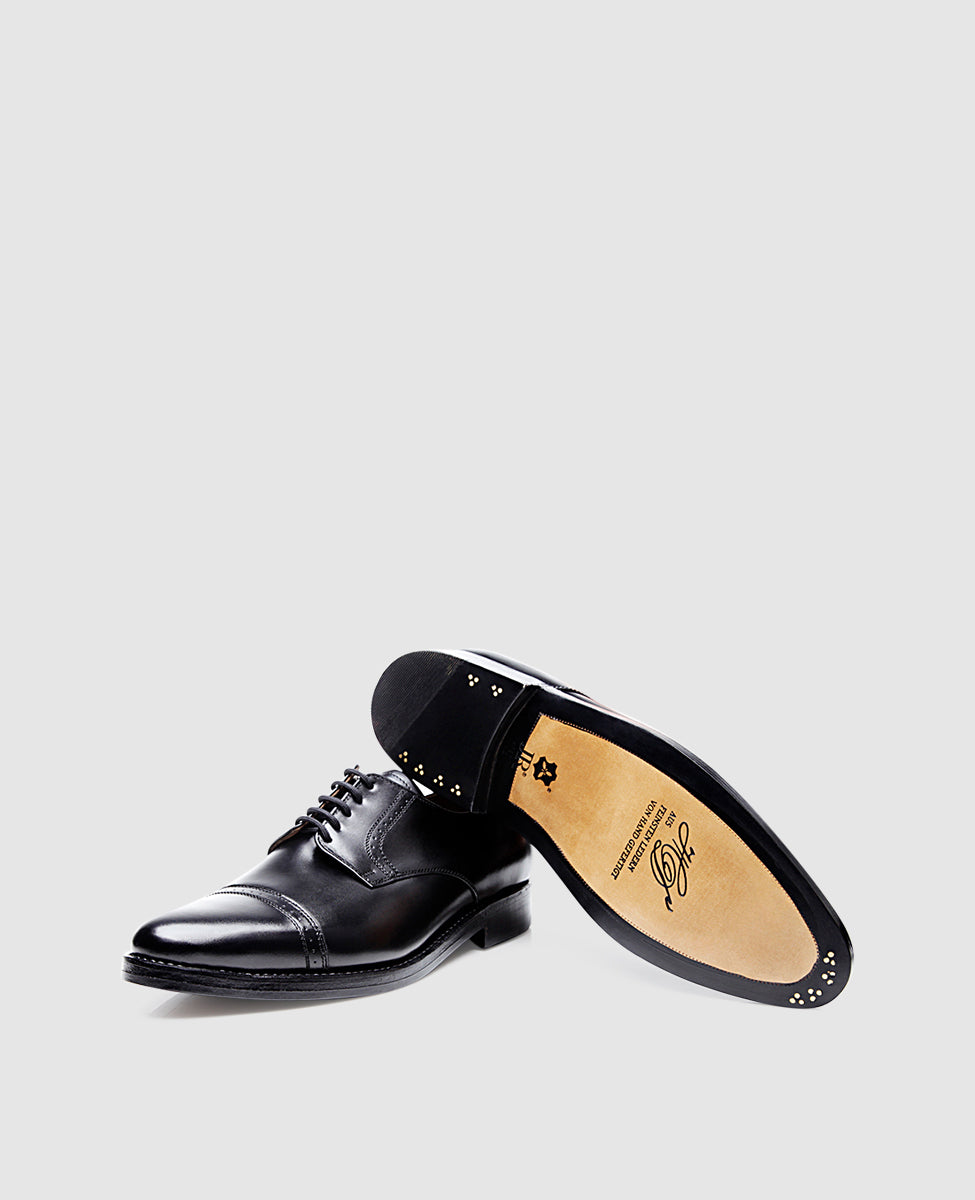 heinrich-dinkelacker-milano-quarter-brogue-derby-schwarz-leder image 6