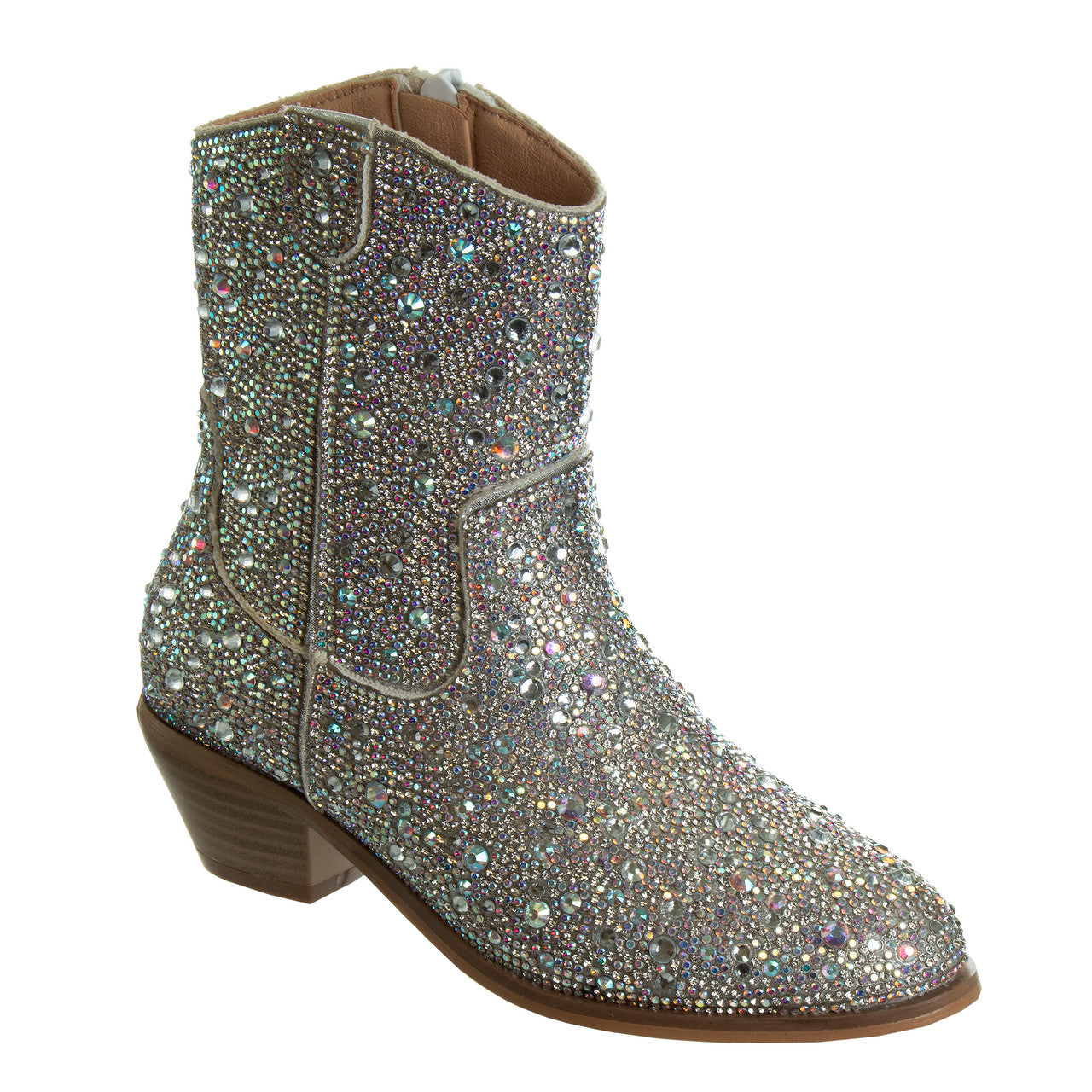 badgley-mischka-cowboystiefel-m-dchen-rosegold-glitzer image 8