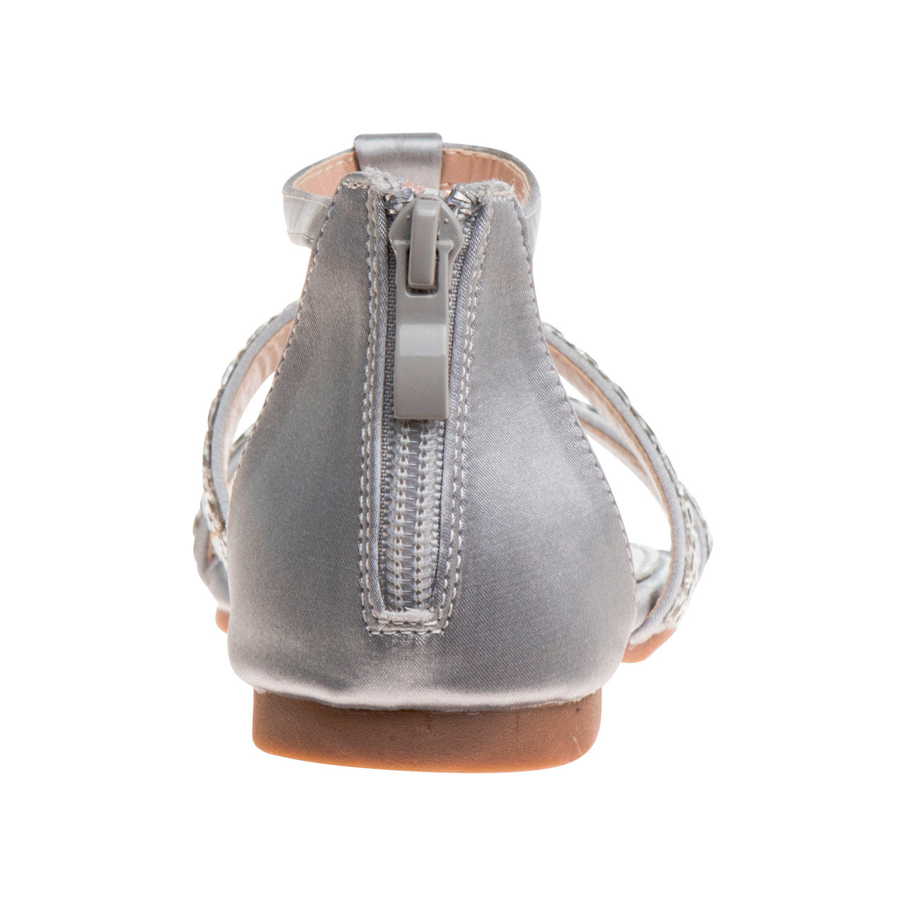 badgley-mischka-girls-gladiator-sandale-silver-flach image 5