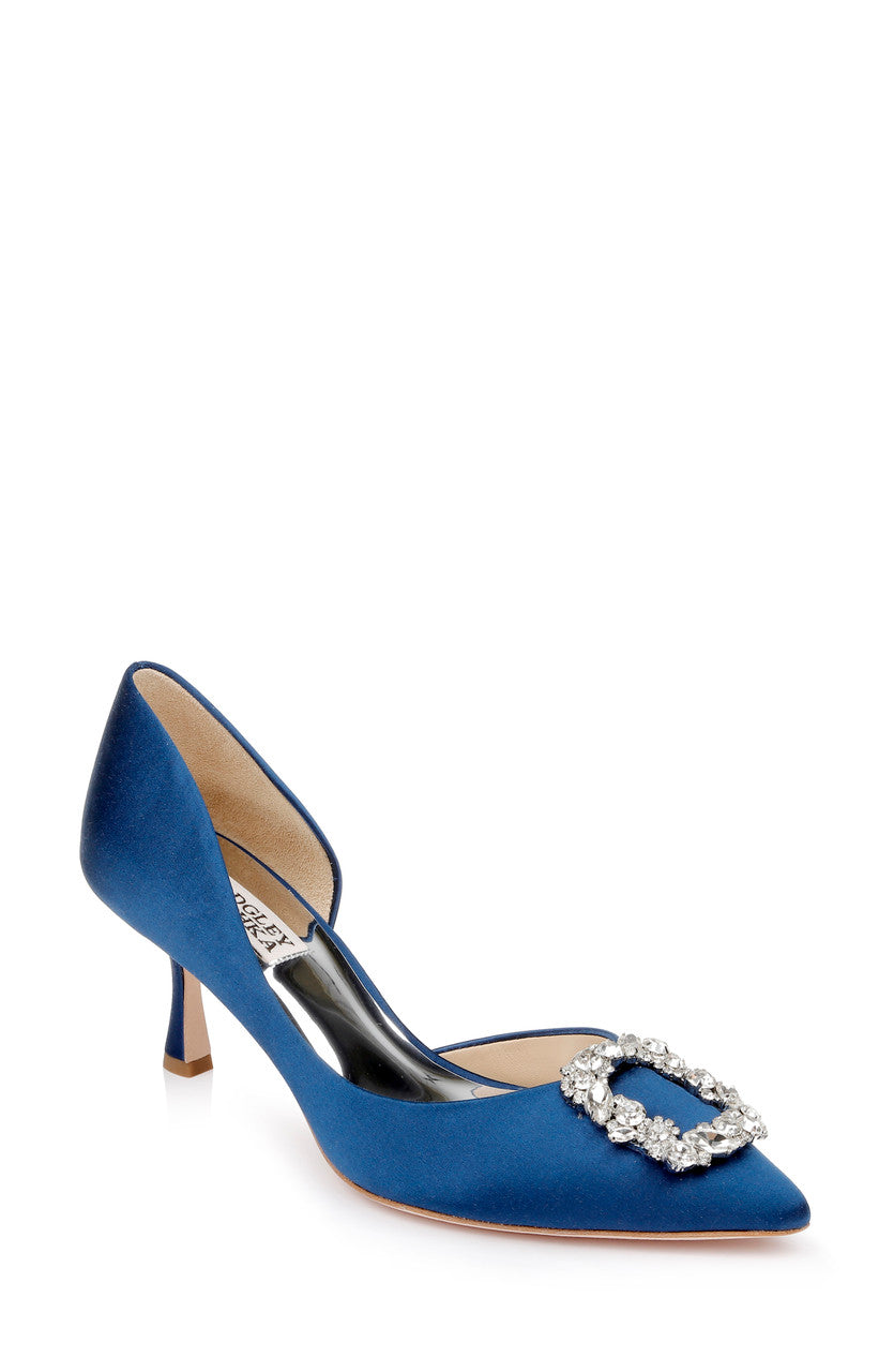 badgley-mischka-fabia-ii-kitten-heels-silber-textil image 1