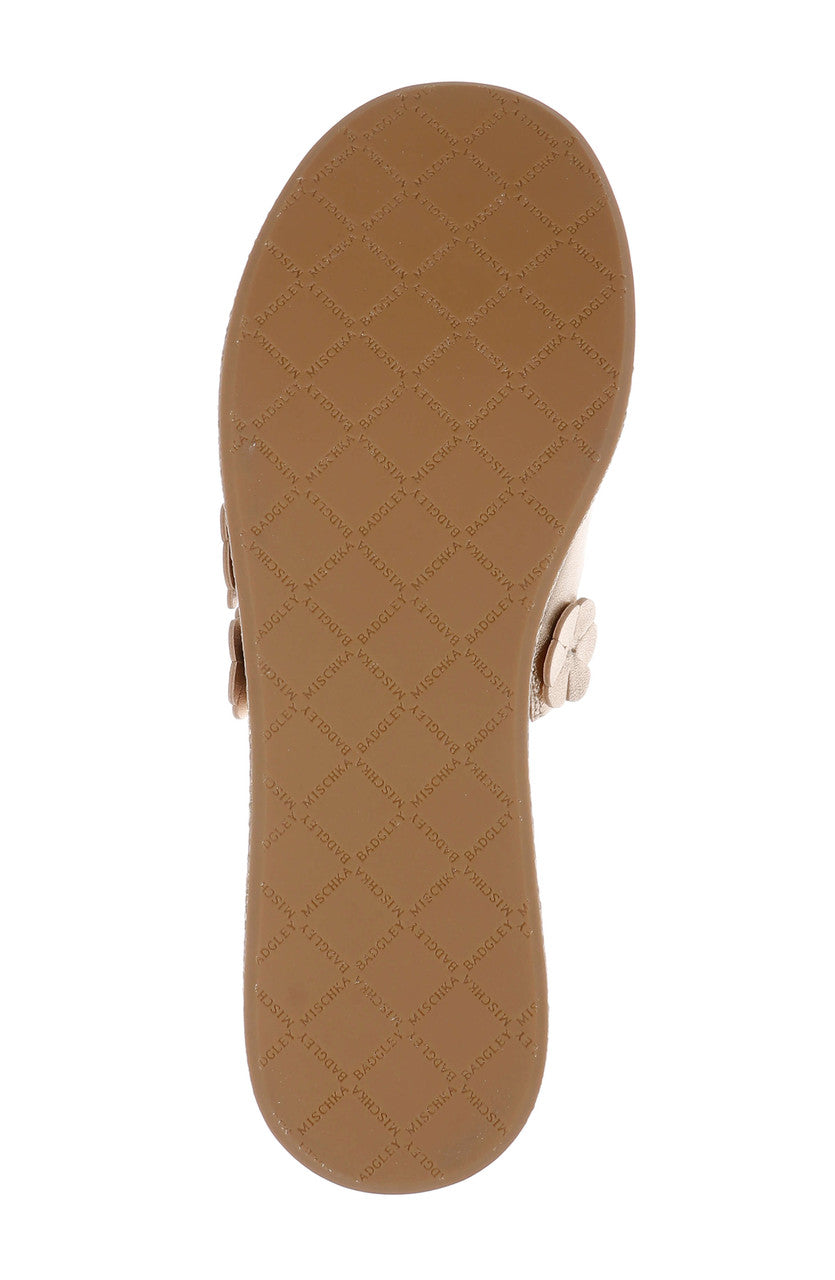 badgley-mischka-wendall-plateau-pantolette-gold-lederblume image 6