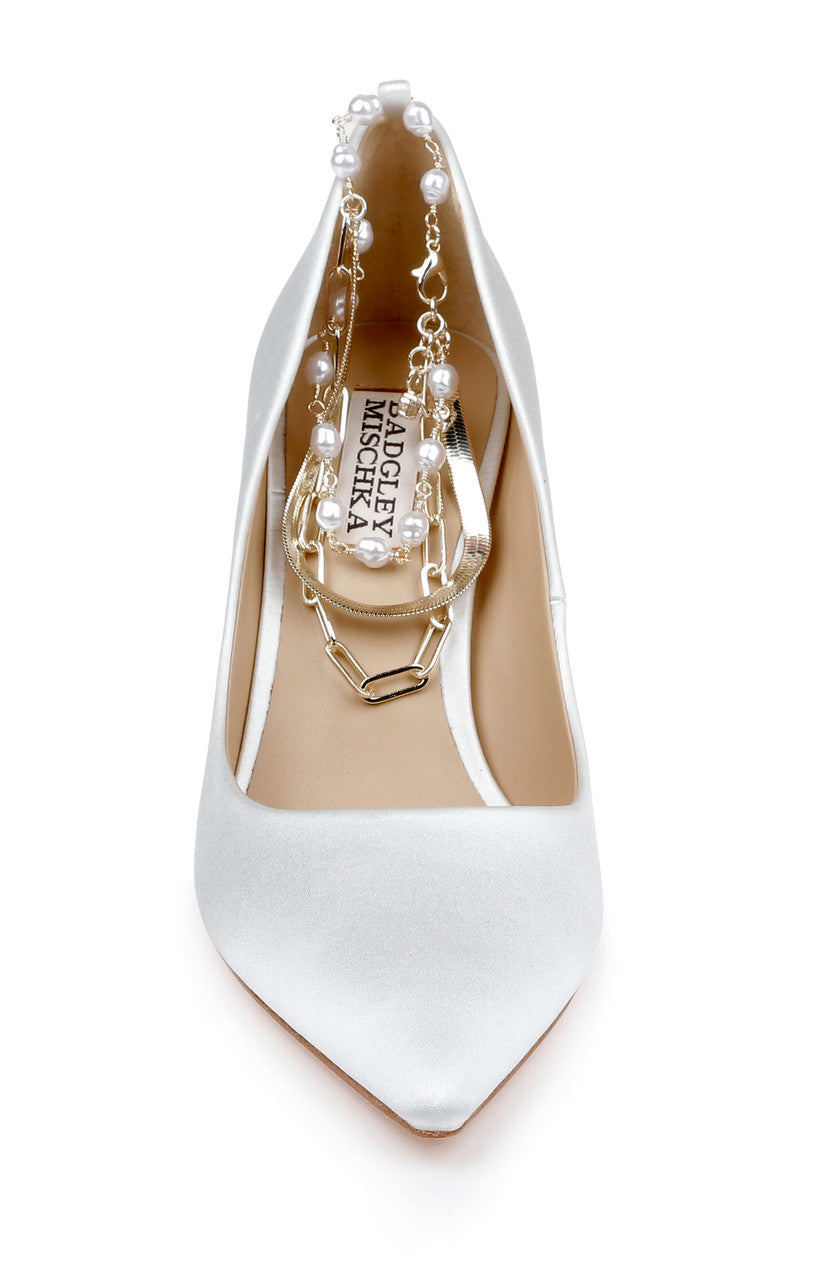 badgley-mischka-verna-pumps-wei-satin-perlenkette-85mm image 4