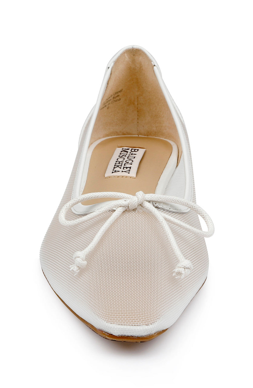 badgley-mischka-cam-flats-wei-leder-mit-schleife image 4